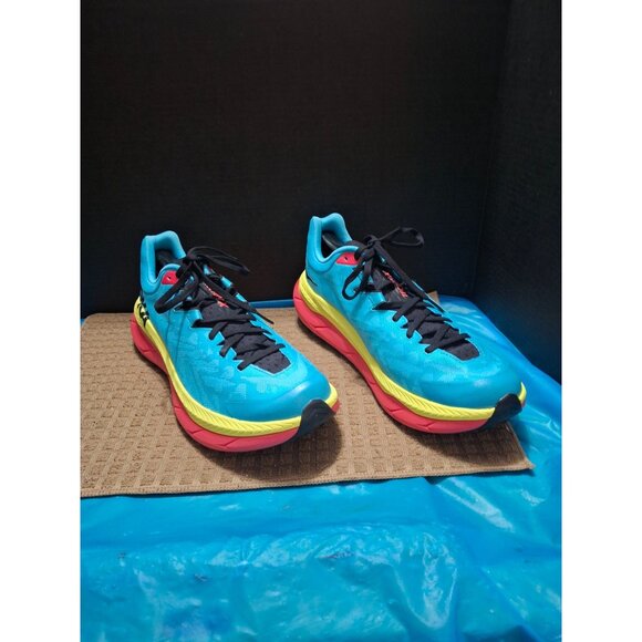 Hoka Blue/Yellow Carbon X 3 Running Shoes Size 11D - Picture 3 of 10